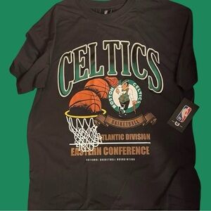 Boston Celtics T-Shirt NBA Boston Celtics Tee Graphic Print Logo SS TShirt SM MD